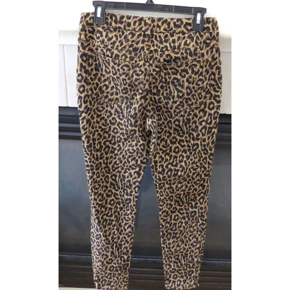 J. Crew Women's Exposed Button Fly Leopard Jeans High Rise Skinny 28" EUC - Picture 4 of 12
